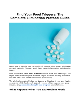 Find Your Food Triggers The Complete Elimination Protocol Guide
