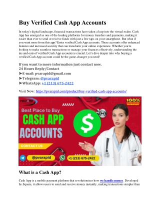 Buy Verified Cash App Accounts – Fast Approval & 100% Secure