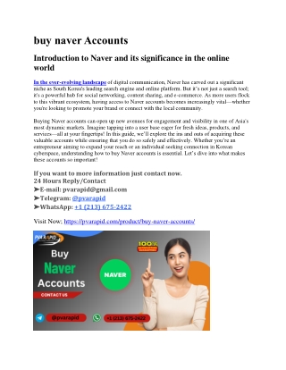 Top Online Marketplace to Buy Naver Accounts Verified for Business