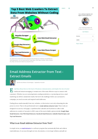 Email Address Extractor from Text - Extract Emails