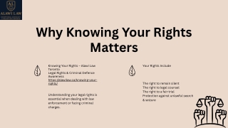 Criminal Defence & Legal Rights – Alawi Ling Your Rights – Alawi Law Toronto