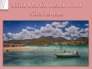 Saint Martin beach front villa rentals