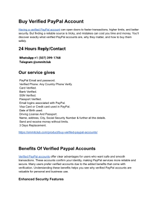 9 Best Sites To Buy verified PayPal Accounts In This 2026