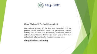 Cheap Windows 10 Pro Key  Cortecsoft Llc