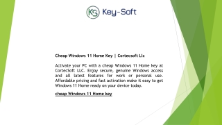 Cheap Windows 11 Home Key  Cortecsoft Llc