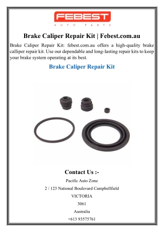 Brake Caliper Repair Kit  Febest.com