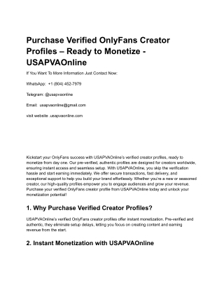 Where To Verified OnlyFans Accounts