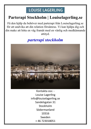 psykolog kbt stockholm | Louiselagerling.se