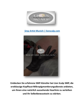 Smp Artist Munich | lionscalp.com