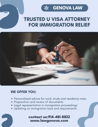 Trusted U Visa Attorney for Immigration Relief