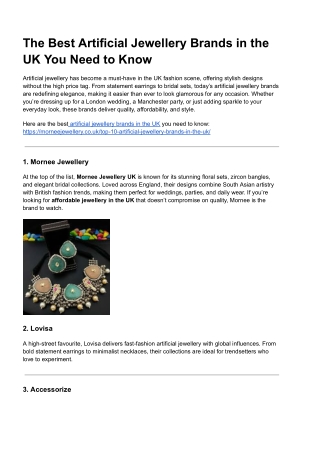 The Best Artificial Jewellery Brands in the UK You Need to Know (1)