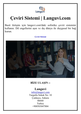 Çeviri Sistemi  Languvi.com