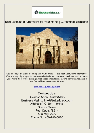 Best LeafGuard Alternative for Your Home | GutterMaxx Solutions