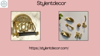 Unlacquered brass hardware- Stylentdecor