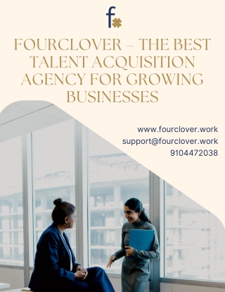 Fourclover – The Best Talent Acquisition Agency for Growing Businesses