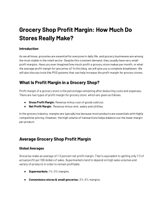 Grocery Shop Profit Margin_ How Much Do Stores Really Make