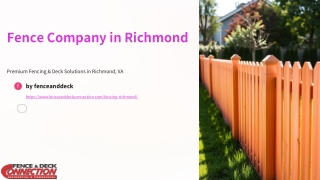 fence company in richmond by fence and deck connection