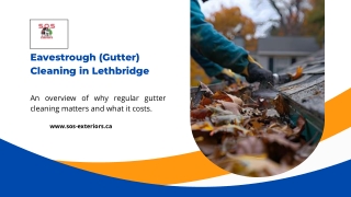 Eavestrough Cleaning in Lethbridge – Cost, Benefits & Homeowner Tips 2025
