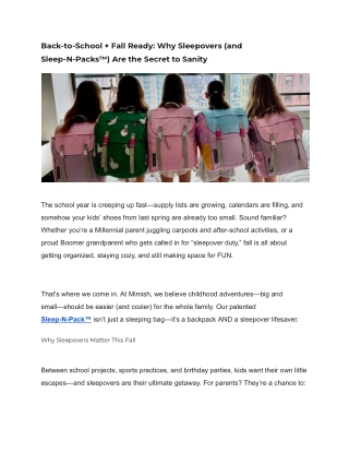 Back-to-School   Fall Ready_ Why Sleepovers (and Sleep-N-Packs™) Are the Secret to Sanity