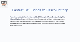 Fastest Bail Bonds – 24/7 Quick Release You Can Depend On