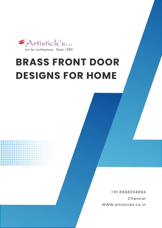 Brass Front Door Designs for Home