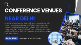 Professional and Spacious Conference Venues Near Delhi