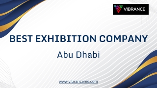 Best Exhibition company abu dhabi