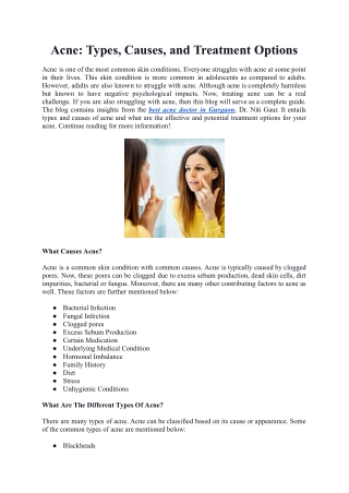 Acne_ Types, Causes, and Treatment Options
