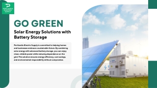Go Green: Solar Energy Solutions with Battery Storage