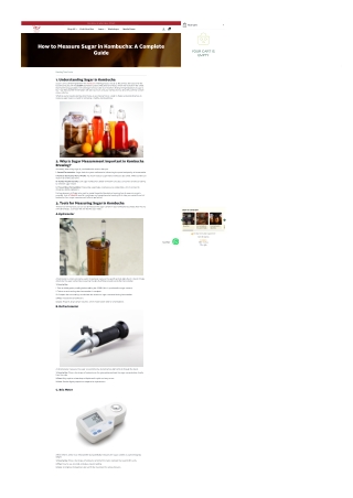How to Measure Sugar in Kombucha: A Complete Guide for Kombucha in Dubai