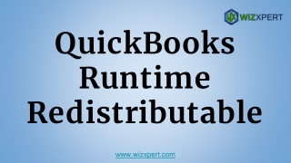 QuickBooks Runtime Redistributable