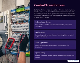 Control Transformer in India | Reliable Power for Industrial Applications