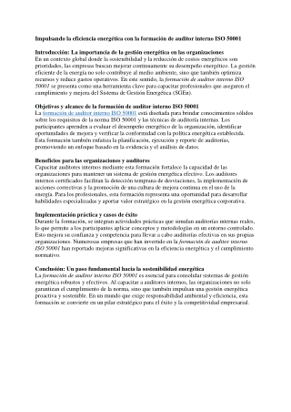 11. formación de auditor interno ISO 50001