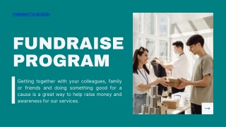 Fundraising Programs with Parramatta Mission