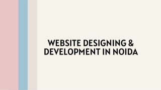 Website Designing & Development in Noida