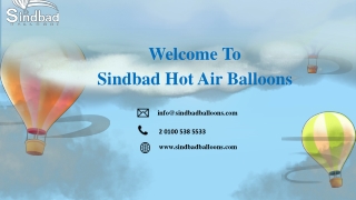 Welcome To Sindbad Hot Air Balloons