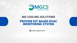 MG Cooling Solutions Provides The Best IoT-Based HVAC Monitoring Systems
