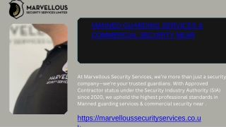 Manned guarding services & commercial security near