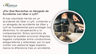 5 Señales de que Necesita un Abogado Después​ de un Accidente con Uber o Lyft