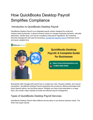 A Complete Guide to QuickBooks Desktop Payroll for Small Businesses