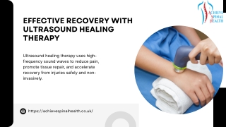 Effective Pain Relief with Ultrasound Healing Therapy