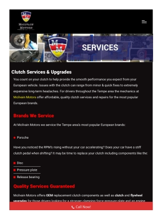 Clutch Services & Upgrades