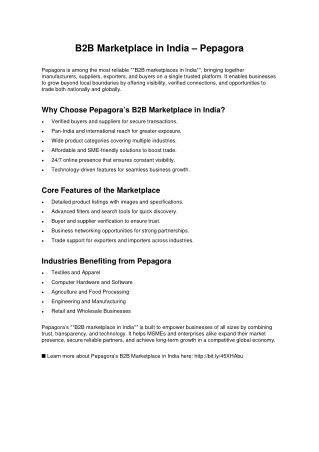 Pepagora – Trusted AI Powered B2B Marketplace in India