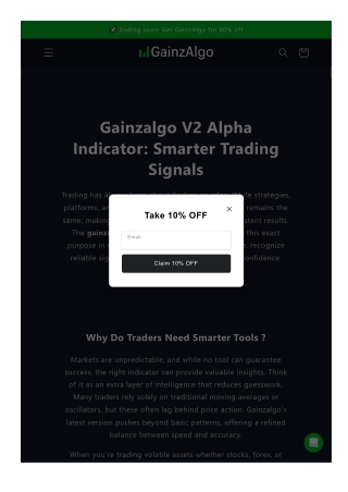 Gainzalgo v2 Alpha Indicator