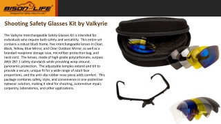 Shooting Safety Glasses Kit by Valkyrie