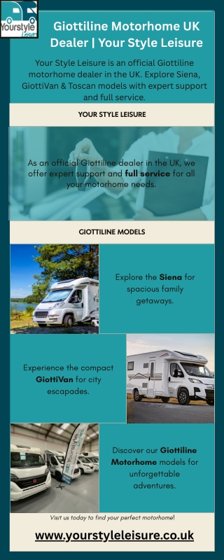 Giottiline Motorhome UK Dealer  Your Style Leisure