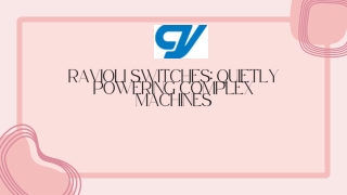 Ravioli Switches Quietly Powering Complex Machines