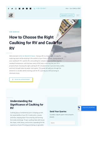 caulking for rv campers