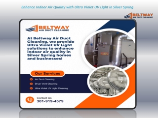 Enhance Indoor Air Quality with Ultra Violet UV Light in Silver Spring