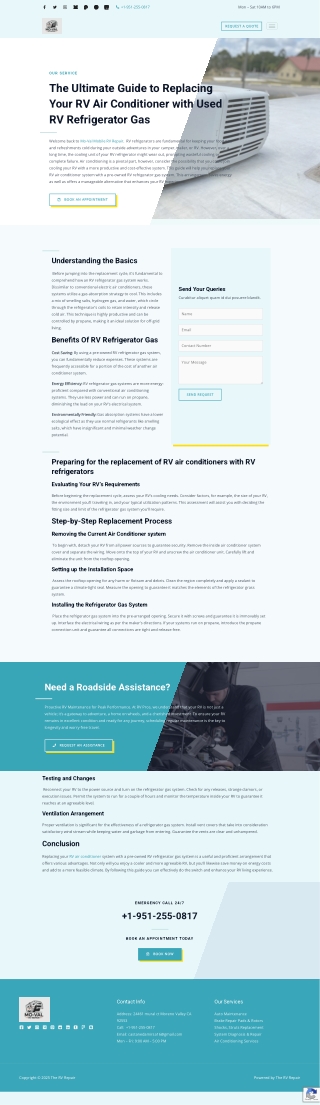 replacing an rv refrigerator